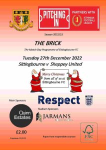 Sittingbourne v Sheppey Utd 27/12/2022