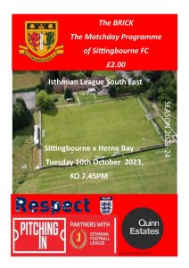 Sittingbourne v Herne Bay 10/10/23